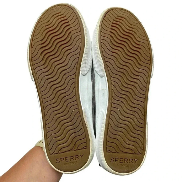 Sperry Pier Wave Gray Slip-On Sneakers Memory Foam Comfort Size 6 - Picture 12 of 14
